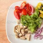 Receta për sallata të paharrueshme me avokado dhe pulë Sallata me avokado dhe pulë