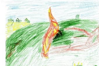 Faqe ngjyrosëse për sigurinë nga zjarri për fëmijë