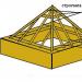 Calcolo di un tetto a padiglione: lavoro dettagliato con i numeri